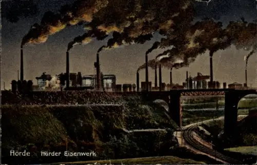 Ak Hörde Dortmund im Ruhrgebiet Westfalen, Hörder Eisenwerk