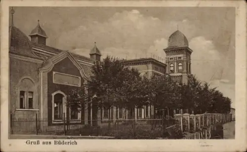 Ak Büderich Wesel am Niederrhein, Teilansicht