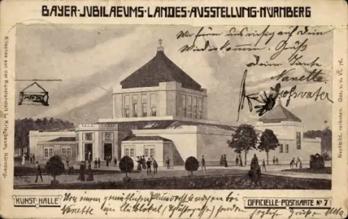 Ak Nürnberg in Mittelfranken, Bayerische Jubiläums-Landesausstellung 1906, Kunsthalle
