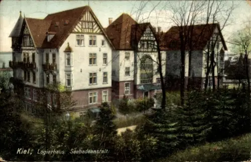 Ak Kiel, Logierhaus, Seebadeanstalt