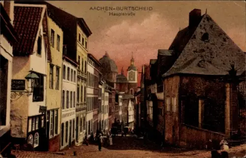 Ak Burtscheid Aachen Nordrhein Westfalen, Hauptstraße