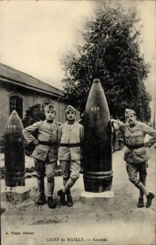 Ak Mailly le Camp Aube, Camp de Mailly, Arsenal