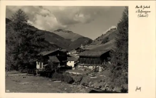 Ak Sankt Jakob in Defereggen Tirol, Ortspartie