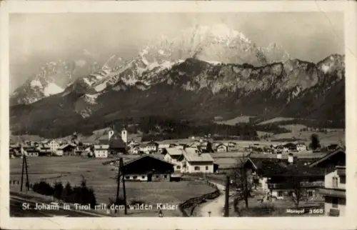 Ak Sankt Johann in Tirol, Panorama, Wilder Kaiser