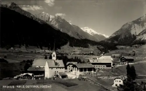 Ak Kals am Großglockner Tirol, Gesamtansicht