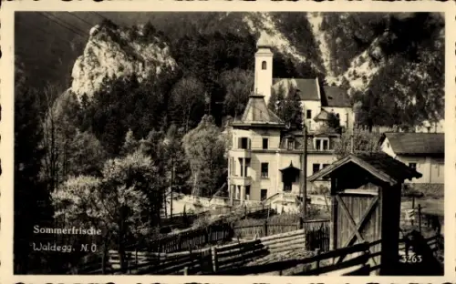 Ak Waldegg in Niederösterreich, Ortspartie