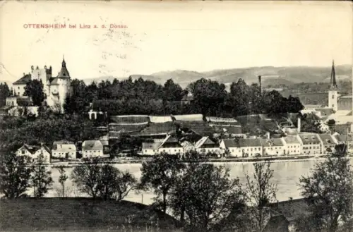 Ak Ottensheim an der Donau Oberösterreich, Gesamtansicht