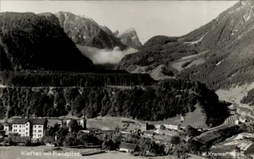 Ak Johnsbach Steiermark, Hieflau mit Planspitze