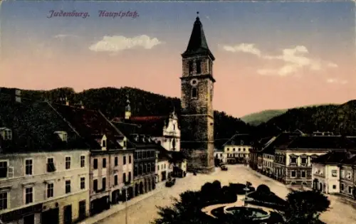Ak Judenburg Steiermark, Hauptplatz