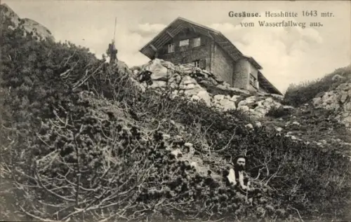 Ak Johnsbach im Gesäuse Steiermark, Hesshütte