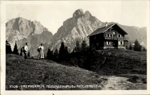 Foto Ak Gaishorn am See Steiermark, Treffneralm, Mödlinger Haus, Reichenstein