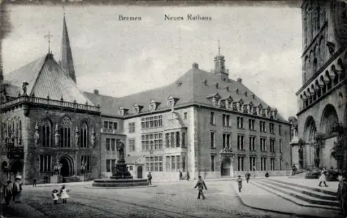 Ak Hansestadt Bremen,  Neues Rathaus