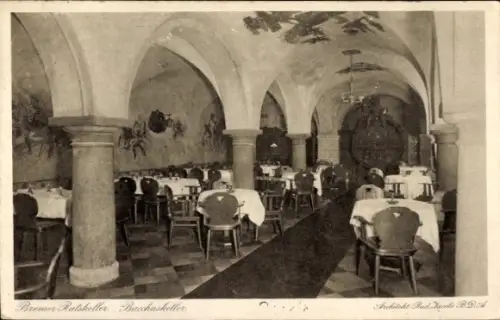 Ak Hansestadt Bremen, Bremer Ratskeller, Bacchuskeller, Rud Jacobs BDA