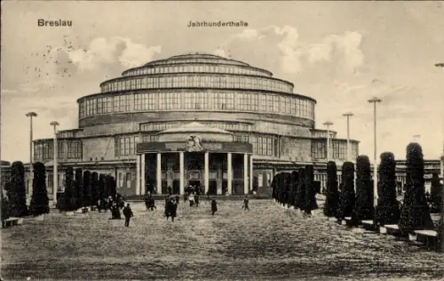 Ak Wrocław Breslau Schlesien, Jahrhunderthalle