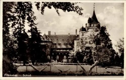 Ak Przemków Primkenau Schlesien, Schloss, Zamek