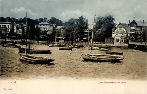 Ak Düsternbrook Kiel, Am Düsternbrooker Ufer