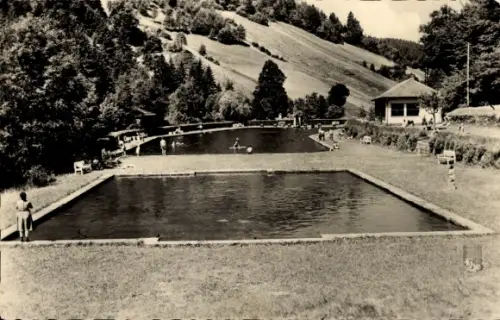Ak Unterweißbach Thüringen, Schwimmbad