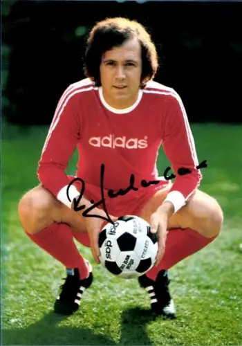 Autogrammkarte Fußballspieler Franz Beckenbauer
