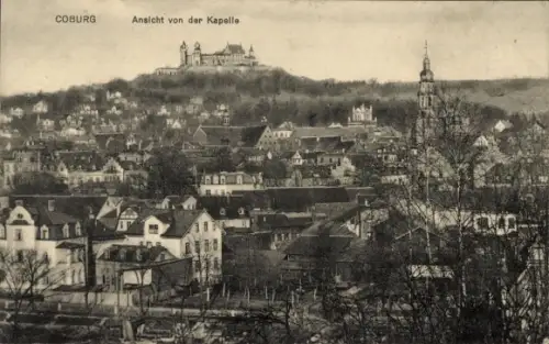 Ak Coburg in Oberfranken,  Ansicht von der Kapelle, Veste Coburg