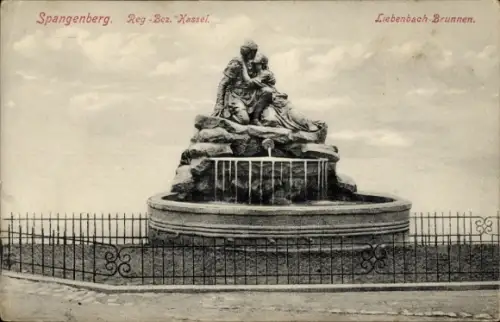 Ak Spangenberg in Hessen, Liebenbachbrunnen