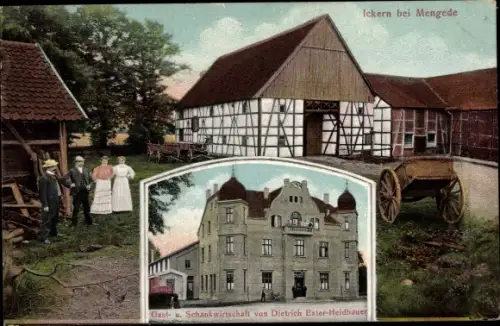 Ak Ickern Castrop Rauxel, Gasthaus, Bauernhof