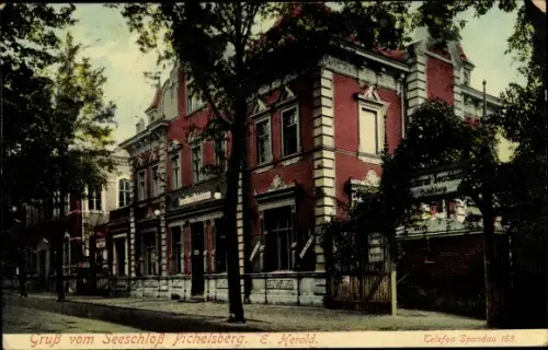 Ak Berlin Charlottenburg Westend Pichelsberg, Seeschloss