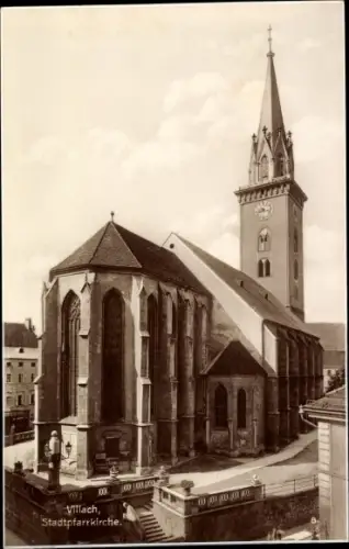 Ak Villach in Kärnten, Stadtpfarrkirche