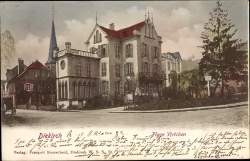 Ak Diekirch Luxemburg, Place Virtchen