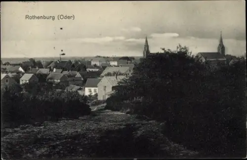 Ak Czerwieńsk Rothenburg Oder Schlesien, Blick auf den Ort