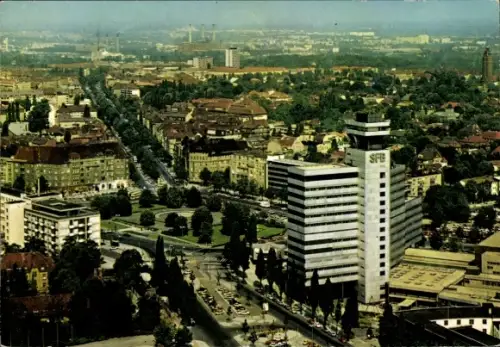 Ak Berlin Charlottenburg Westend, Theodor Heuss Platz mit SFB Sender Freies Berlin