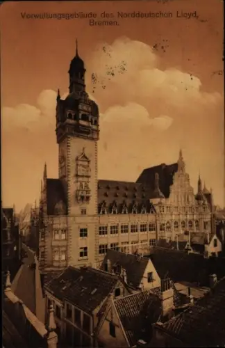 Ak Hansestadt Bremen, Verwaltungsgebäude d. Nord. Llyod