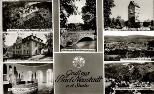Ak Bad Neuhaus Bad Neustadt an der Saale Unterfranken, Fliegeraufnahme