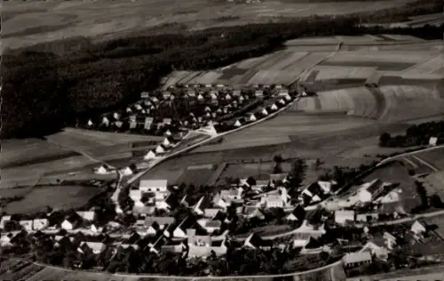 Ak Oberhausen (bei Neuburg/Donau) Oberbayern, Fliegeraufnahme