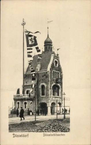 Ak Düsseldorf am Rhein, Düsselschlösschen
