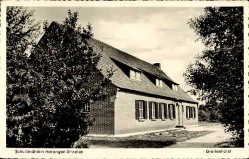 Ak Herongen Straelen am Niederrhein, Schullandheim der Stadt Krefeld, Greifenhorst