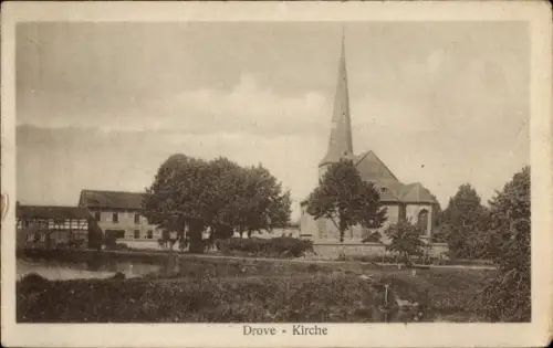 Ak Drove Kreuzau in der Eifel, Kirche