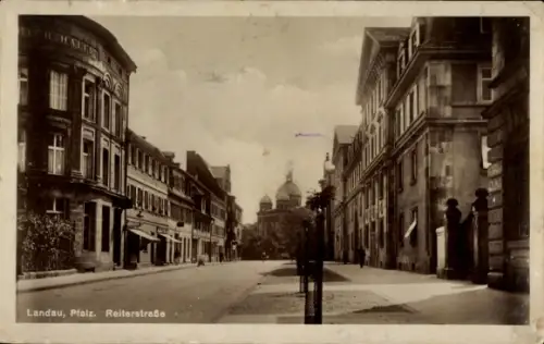 Judaika Ak Landau in der Pfalz, Reiterstraße, Synagoge