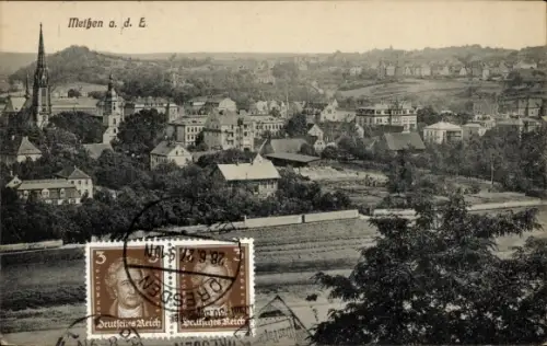 Ak Meißen an der Elbe, Gesamtansicht