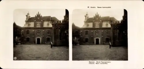 Stereo Foto Krakow Krakau Polen, Musee Czartorisky
