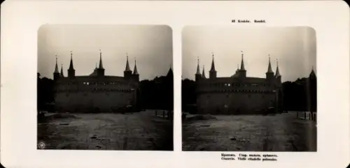 Stereo Foto Krakow Krakau Polen, Citadelle Polonaise