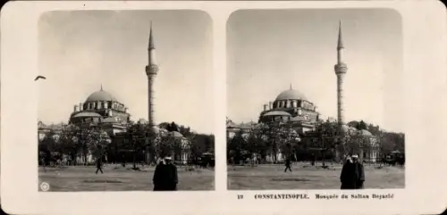 Stereo Foto Konstantinopel Istanbul Türkei, Mosquee du Sultan Beyazid