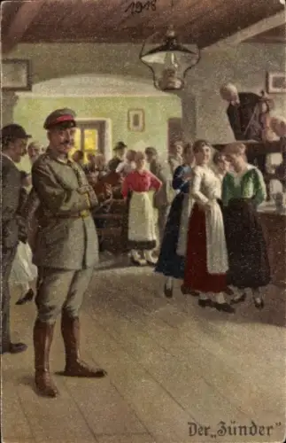 Künstler Ak Der Zünder, Soldat, Tanzlokal, Immer Fachmann Nr. 1