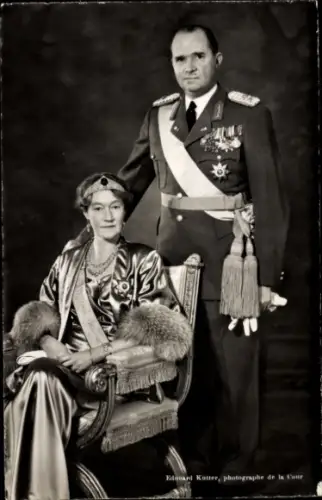 Ak Felix von Bourbon-Parma, Großherzogin Charlotte von Luxembourg