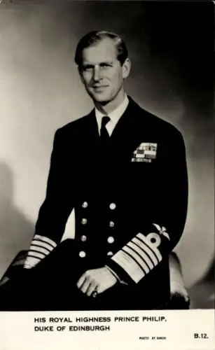 Ak Prinz Philip, Herzog von Edinburgh, Königin Elizabeth II