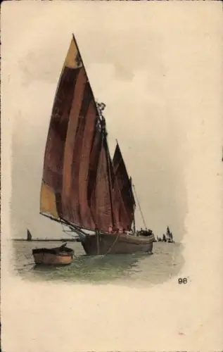 Ak Segelpartie, Segelboot, Ruderboot