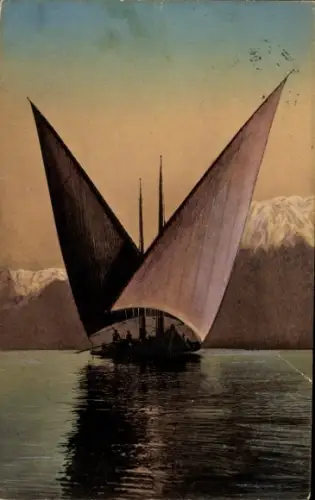 Ak Segelboot, Gebirge
