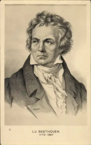 Ak Komponist Ludwig van Beethoven, Portrait