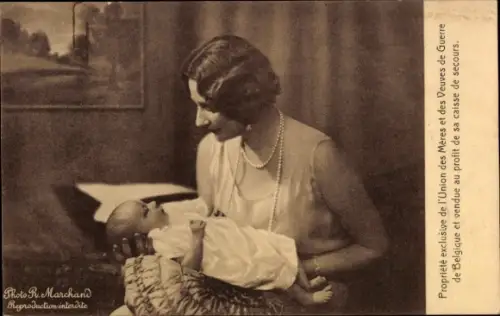Ak Königin Astrid von Belgien, Adel Schweden