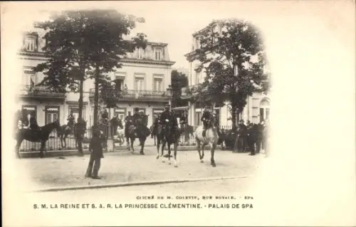 Ak Spa Wallonien Lüttich, Palais, Reine et Princesse Clémentine