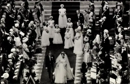 Ak Hochzeit von Prinzessin Margaret und dem Fotografen Antony Armstrong-Jones, 1960